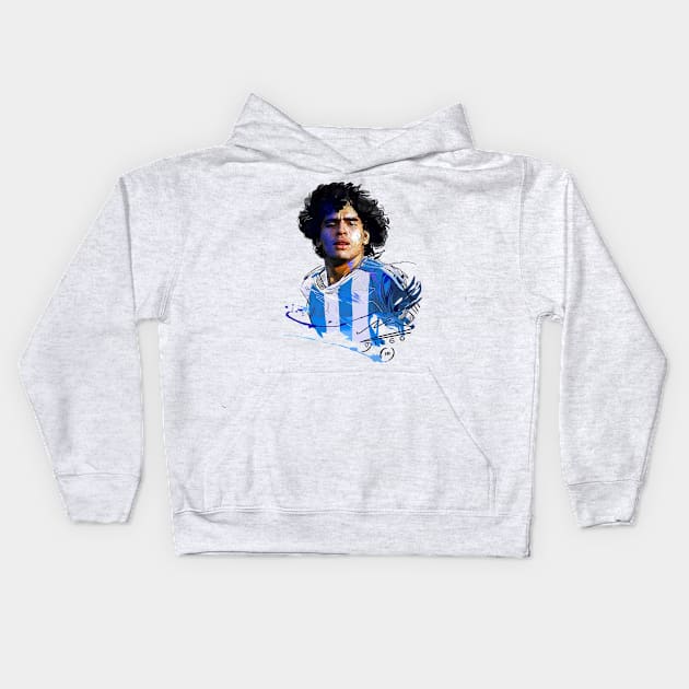 maradona Kids Hoodie by sisidsi